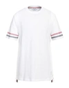 Thom Browne Long-sleeve Cotton Shirt With Striped Accents In White