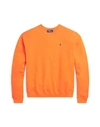 Polo Ralph Lauren Fleece Crewneck Sweatshirt Woman Sweatshirt Mandarin Size L Cotton, Polyester In Orange