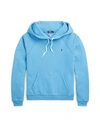 Polo Ralph Lauren Shrunken Fit Fleece Hoodie In Blue