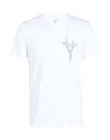 Poler Sasclops Hockey T-shirt Man T-shirt White Size Xl Cotton, Polyester In White