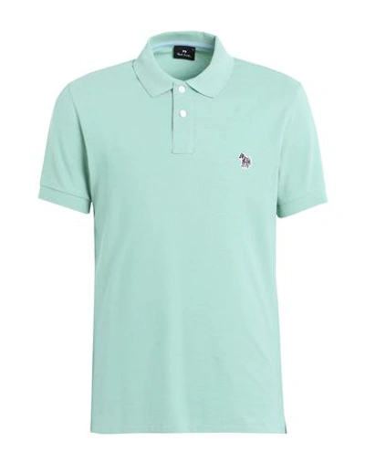 Ps By Paul Smith Ps Paul Smith Man Polo Shirt Sage Green Size Xl Cotton