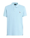 Ps By Paul Smith Ps Paul Smith Man Polo Shirt Sky Blue Size Xl Cotton