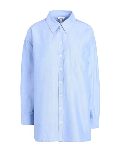 Vero Moda Woman Shirt Sky Blue Size L Organic Cotton, Polyester