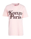 Kenzo Woman T-shirt Light Pink Size L Cotton In Pink