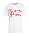 Kenzo Woman T-shirt White Size L Cotton