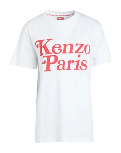 Kenzo Woman T-shirt White Size L Cotton