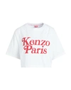 Kenzo Woman T-shirt White Size L Cotton
