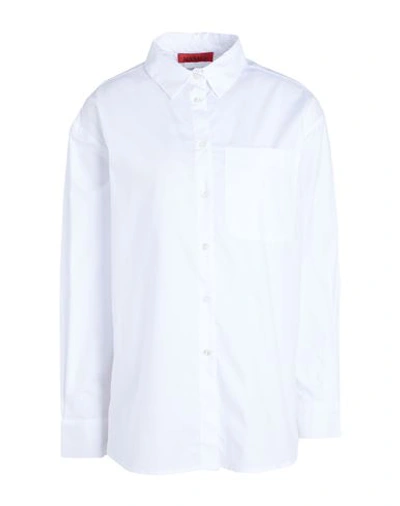 Max & Co . Bari Woman Shirt White Size 2 Cotton