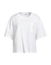 Sandro Woman T-shirt White Size 3 Cotton, Elastane