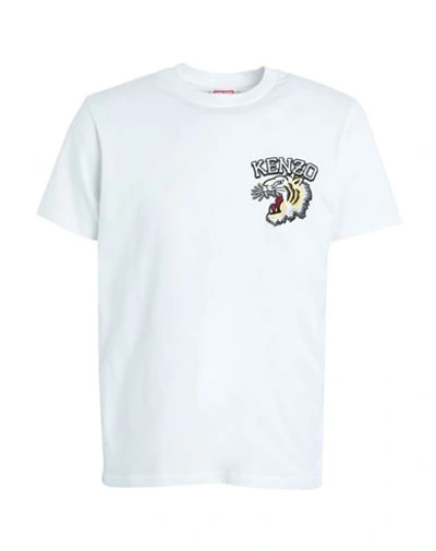 Kenzo Man T-shirt White Size L Cotton