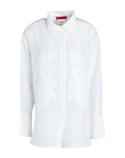 Max & Co . Ottawa Woman Shirt Off White Size 10 Polyester