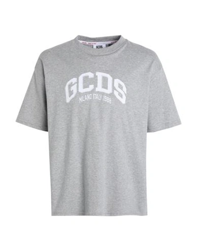 Gcds Man T-shirt Grey Size Xl Cotton