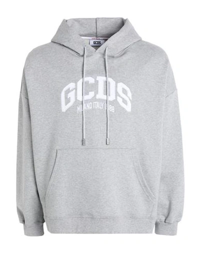 Gcds Man Sweatshirt Grey Size Xl Cotton