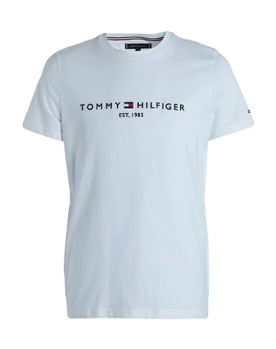Tommy Hilfiger Man T-shirt White Size L Organic Cotton