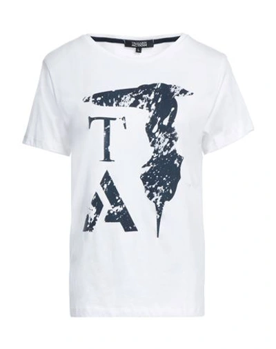 Trussardi Action Woman T-shirt White Size Xxl Polyester, Cotton