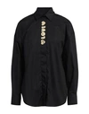 Love Moschino Woman Shirt Black Size 6 Cotton, Elastane