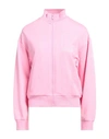 Love Moschino Woman Sweatshirt Pink Size 10 Cotton, Elastane