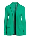 Majestic Filatures Woman Blazer Green Size 4 Viscose, Elastane In Green