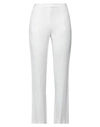 Seventy Sergio Tegon Seventy Venezia Woman Pants Ivory Size 6 Viscose, Elastane In White