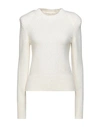 Isabel Marant Woman Sweater Ivory Size 4 Baby Alpaca Wool, Merino Wool, Polyamide In White