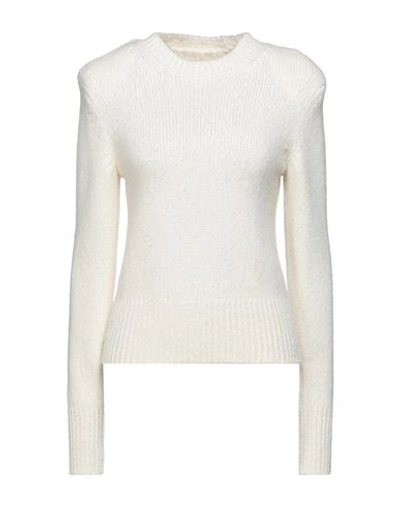 Isabel Marant Woman Sweater Ivory Size 6 Baby Alpaca Wool, Merino Wool, Polyamide In White