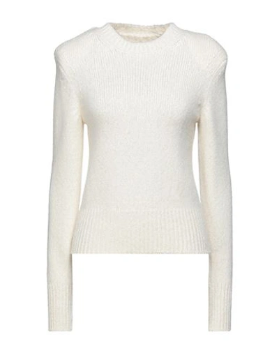 Isabel Marant Woman Sweater Ivory Size 4 Baby Alpaca Wool, Merino Wool, Polyamide In White