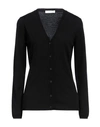 Cruciani Woman Cardigan Black Size 8 Cashmere