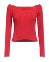 Jacquemus Woman Sweater Red Size 0 Viscose, Polyamide, Elastane, Polyester
