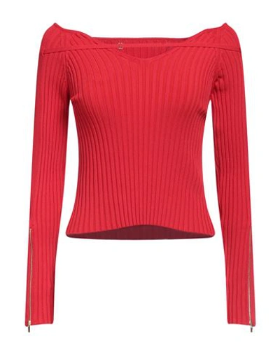 Jacquemus Woman Sweater Red Size 0 Viscose, Polyamide, Elastane, Polyester In Red