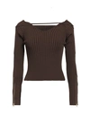 Jacquemus Woman Sweater Brown Size 8 Viscose, Polyamide, Elastane, Polyester