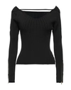Jacquemus Woman Sweater Black Size 6 Viscose, Polyamide, Elastane, Polyester In Black