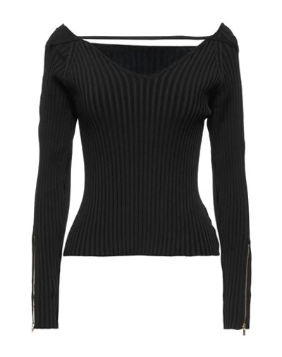 Jacquemus Woman Sweater Black Size 6 Viscose, Polyamide, Elastane, Polyester
