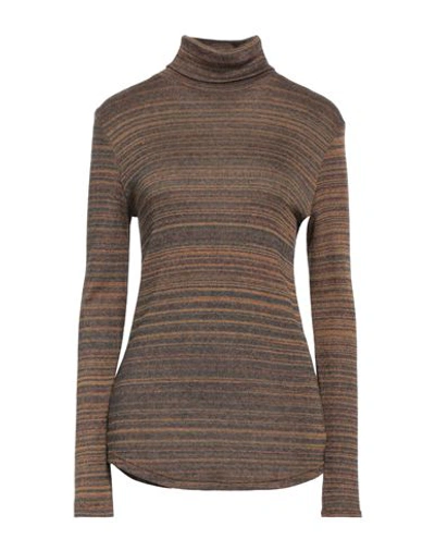 Isabel Marant Étoile Marant Étoile Woman Turtleneck Camel Size 2 Viscose, Polyamide, Elastane In Beige