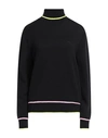 Msgm Woman Turtleneck Black Size Xs Wool, Cashmere