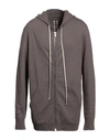 Rick Owens Man Cardigan Dove Grey Size L Cashmere