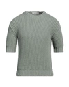 Filippo De Laurentiis Man Sweater Sage Green Size 40 Cotton In Sage Green