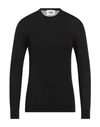 Alpha Studio Man Sweater Black Size 40 Cotton