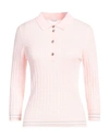 Peserico Easy Woman Sweater Pink Size 6 Cotton, Viscose, Metallic Fiber, Polyester