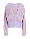 ONLY ONLY WOMAN CARDIGAN LILAC SIZE XL COTTON, ACRYLIC