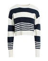 Only Woman Sweater Navy Size Xl Viscose, Nylon, Polyester In Navy Blue