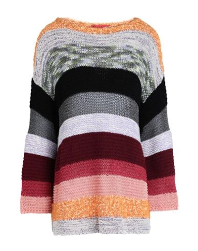Max & Co . Majori Woman Sweater Burgundy Size L Cotton, Polyamide In Red