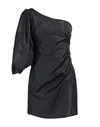 Pinko Woman Mini Dress Black Size 6 Polyester In Black