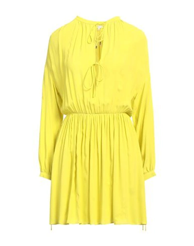 Patrizia Pepe Woman Mini Dress Acid Green Size 8 Viscose