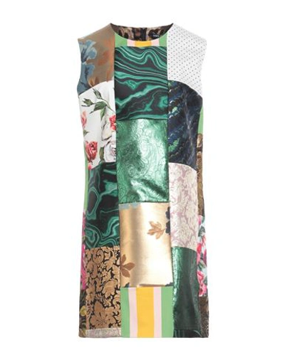 Dolce & Gabbana Woman Mini Dress Black Size 14 Synthetic Fibers, Cotton, Metallic Polyester, Silk