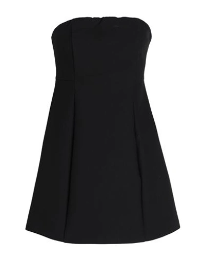 Max & Co . Cocktail Woman Mini Dress Black Size 10 Polyester, Viscose, Elastane