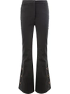 Ellery Flared Button Trousers In Black