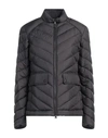 Woolrich Chevron Quilting Lightweight Down Jacket In Black