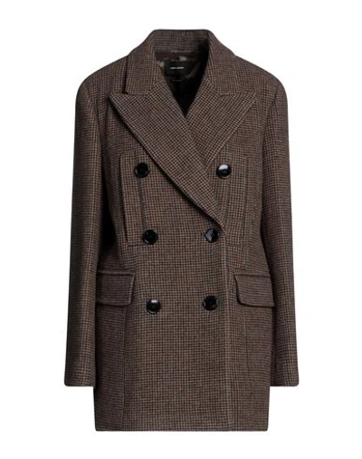 Isabel Marant Woman Coat Brown Size 6 Virgin Wool