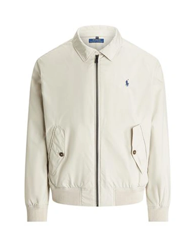 Polo Ralph Lauren Man Jacket Dove Grey Size L Recycled Polyester In Gray