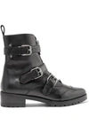 Tabitha Simmons Women's Alex Leather Triple Strap Pointed Toe Booties In Black